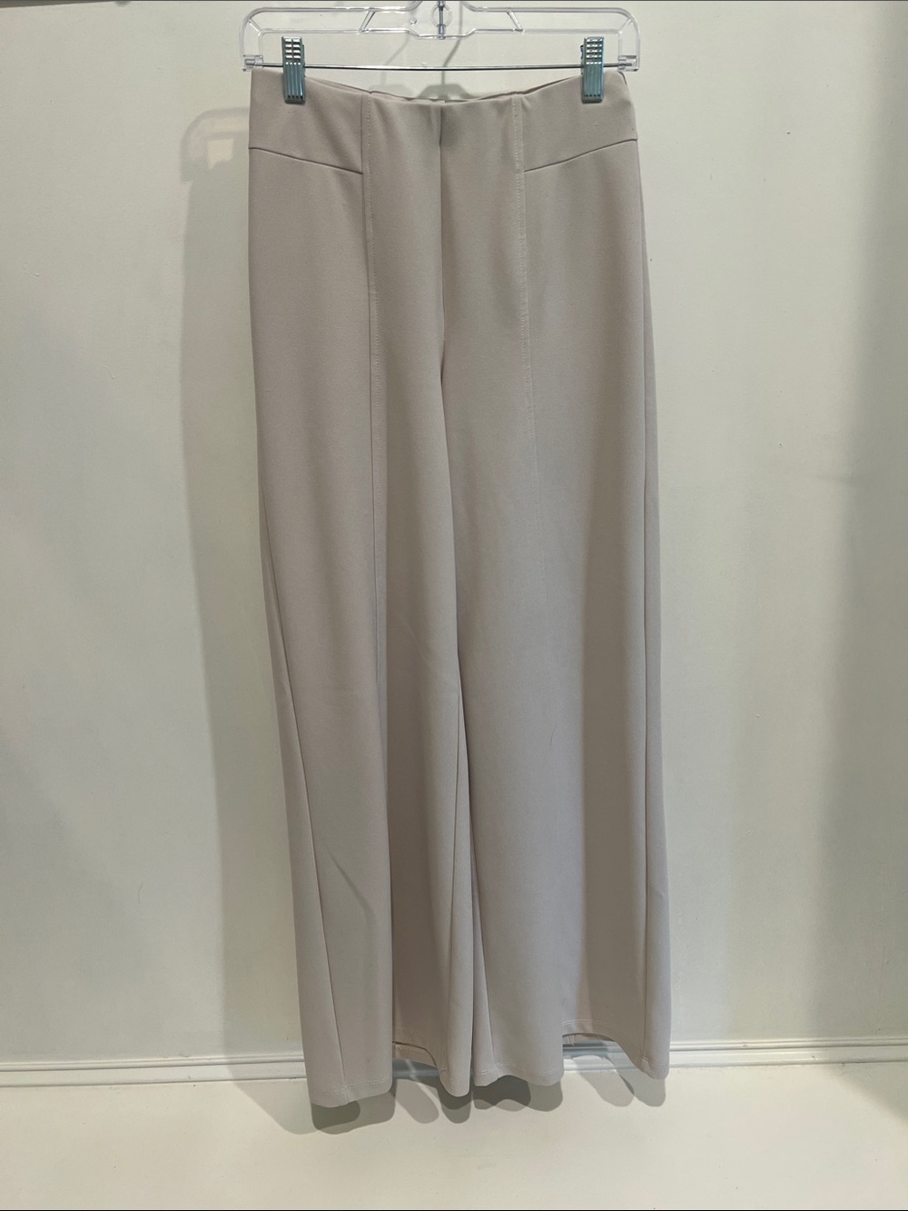 Truth Wide-Leg Pull-On Pants in Light Taupe